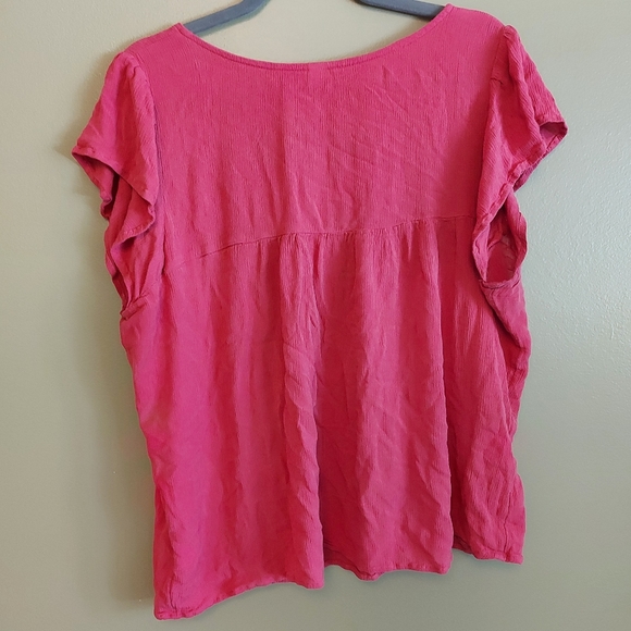 Old Navy Dusty Rose Boho Top - Picture 2 of 2